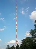 Der 304&nbsp;m hohe Sendemast des NDR