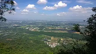 Blick von Majia nach Westen auf die Pingtung-Ebene