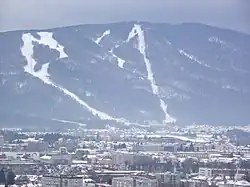 Blick von Maribor auf Mariborsko Pohorje