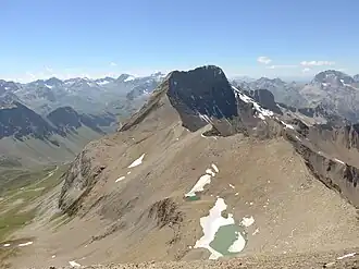 Piz Üertsch von Nordosten, vom Piz Blaisun