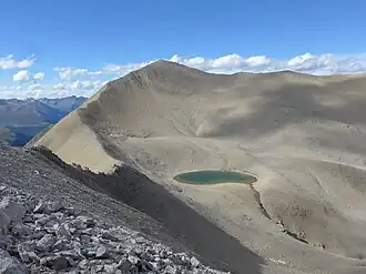 Piz Chaschauna von Südosten, vom Ostgrat der Punta Casana