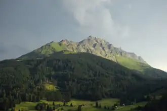 Piz Arlos, aufgenommen von Savognin