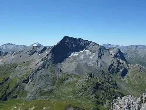Aussicht auf Piz Grisch.