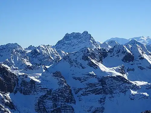 Piz Kesch aufgenommen von Älplihorn