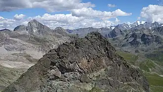 Flugaufnahme vom Piz Neir