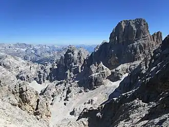 Ansicht vom Rifugio Lorenzi
