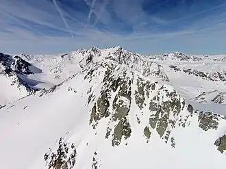 Luftbild vom Westgipfel