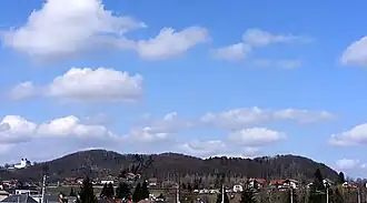 Der Plainberg von Süden Ansicht vom Salzburger Stadtteil Schallmoos