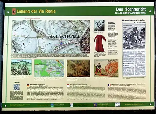 Hexenberg, Hinweistafel