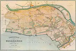 Übersichtsplan der Gemeinde Enge 1878/1880