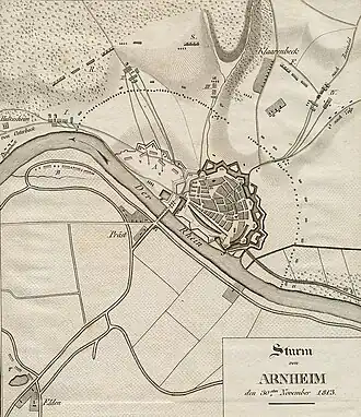 Plan vom Sturm auf Arnheim