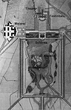 Plan von Monrepos, 1819.