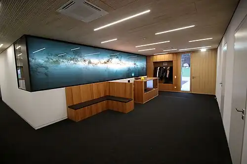 Foyer mit Gaia Panoramadisplay