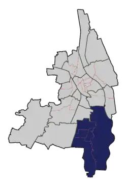Lage des Planungsraums Haunstetten-Siebenbrunn in Augsburg