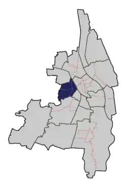 Lage des Planungsraums Pfersee in Augsburg