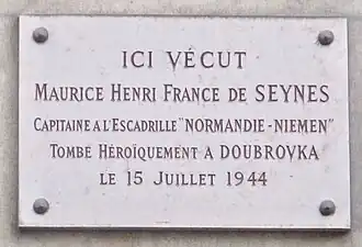 Erinnerungstafel an Nr. 2