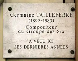 Erinnerungstafel an Nr. 87