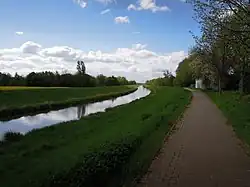Pleiße und Pleiße-Radweg in Markkleeberg