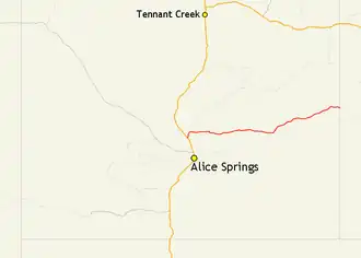 Übersichtskarte Plenty Highway