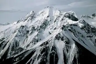 Nordflanke des Plinth Peak