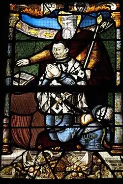 Stifter mit einem heiligen König (?)