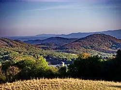 Ein tajch bei Počúvadlo in den Schemnitzer Bergen, Okres Banská Štiavnica