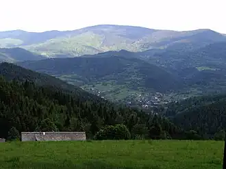 Blick auf die Polica aus Richtung der Babia Góra