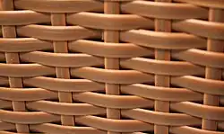 Geflecht aus Polyrattan.