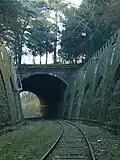 Stillgelegte Bahntrasse der Ligne de Petite Ceinture im Park Montsouris