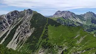 Ponten-Ostflanke von der Rohnenspitze