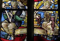 David mit Harfe (links) und ?