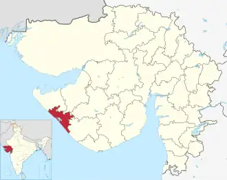 Lagekarte des Distrikts