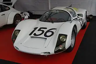 Der Porsche 906 mit dem Peter de Klerk beim 500-km-Rennen von Mugello 1966 am Start war