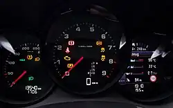 Kombiinstrument mit zentralem Drehzahlmesser