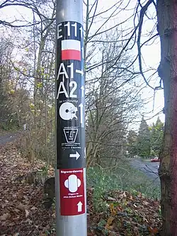 Markierung Arminiusweg und weitere (Wittekindsweg, E11, Sigwardsweg etc.)