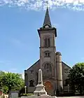 Nordseite der Kirche St. Laurentius im Ortsteil La Verrière