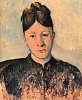 Paul Cézanne: Porträt der Mme Cézanne, um 1885, Privatbesitz