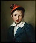 Portrait of a boy with a red cap, 1842–1845