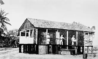 deutsche Handelsstation Potsdamhafen auf Kaiser-Wilhelms-Land in Deutsch-Neuguinea