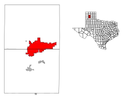 Lage von Amarillo in Texas