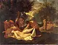 Schlafende Venus, von Faunen überrascht (Nicolas Poussin, 1626)