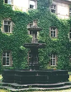 1676 Prag Clementinum Rebenhof, Brunnen Francesco della Torre & Giov. Batt. Passerini