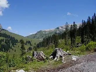 Silberen von der Pragelpassstrasse aus