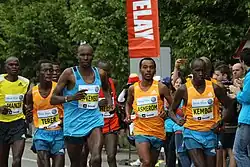 Nicholas Kemboi (vorne rechts) erreichte Platz&nbsp;neun