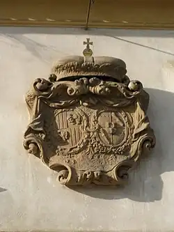 Wappendetail über dem Schlossportal