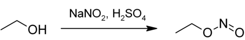 Synthese von Ethylnitrit