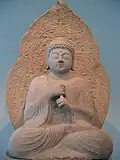 Buddhistische Skulptur Silla-Dynastie, 9. Jahrhundert, Korea
