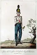 Offizier der Gardes du Corps in kleiner Uniform, 1815