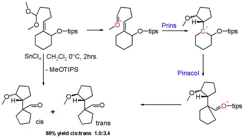 Scheme 8. Prins-Pinakol-Reaktion