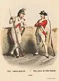 Uniform der Gardes-Suisses und des Regiments Salis-Samaden (1786)